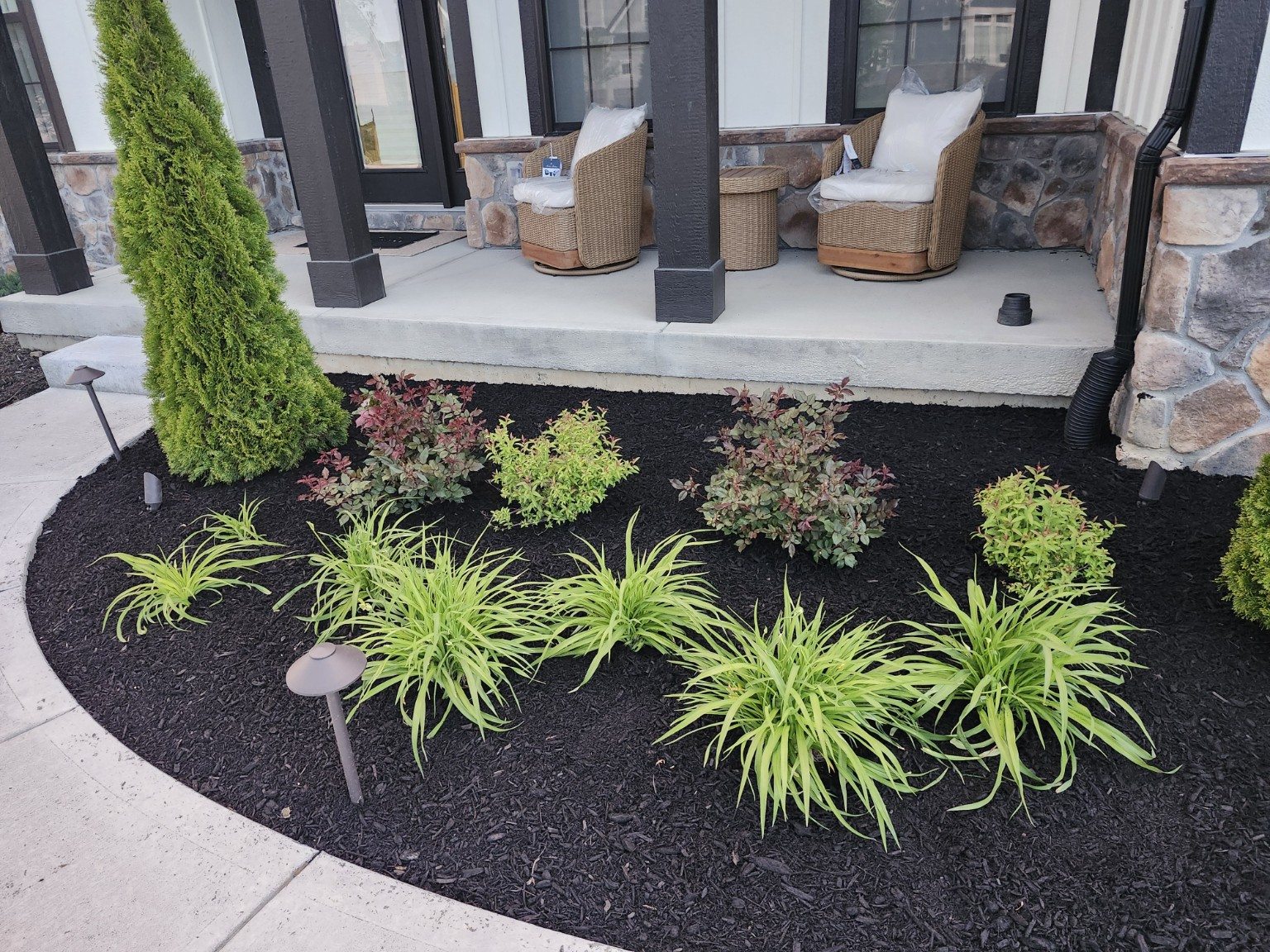Front Porch Garden Bed — after